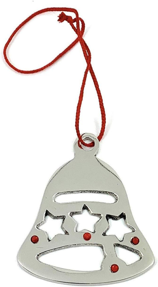 مجموعة زينة عيد الميلاد المصنوعة يدويًا، 8 قطع - مجموعة الكريستال الأحمر الياقوتي