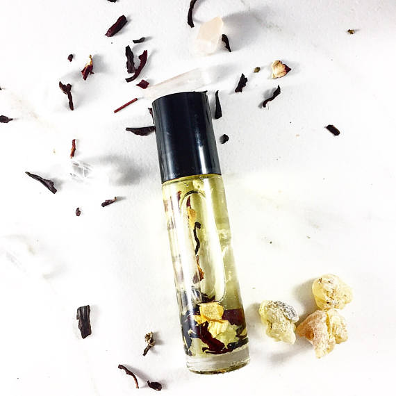 Sacred Frankincense Essential Oil Blend with Crystals - Limited Edition