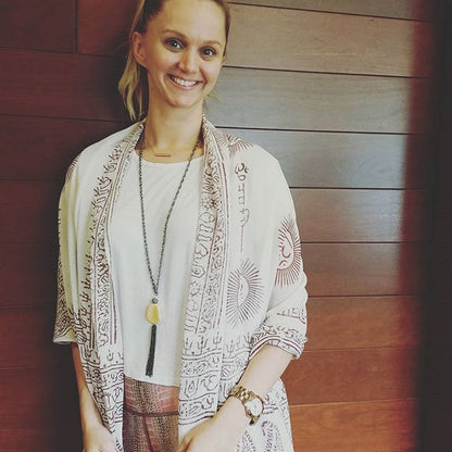 نبذة عن شال الصلاة والتأمل بمانترا غانيشا