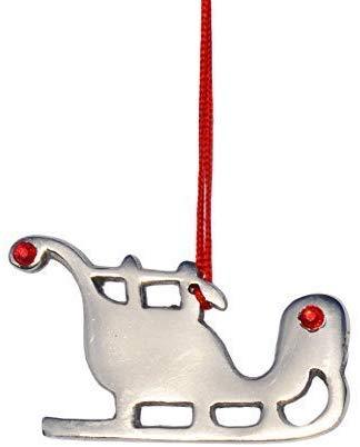 Ensemble de 8 décorations de Noël artisanales avec rubis rouge 