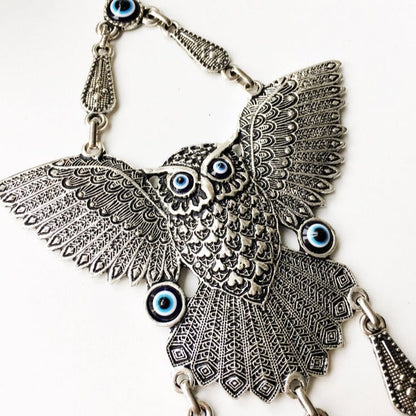 Owl evil eye wall hanging