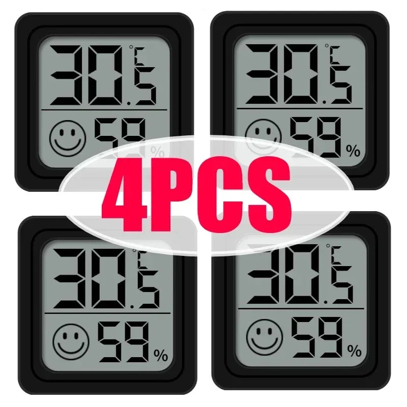 1/3/4/6 PCS Mini LCD Digital Thermometer Hygrometer Indoor Room Temperature Humidity Meter Sensor Gauge Weather Station Set
