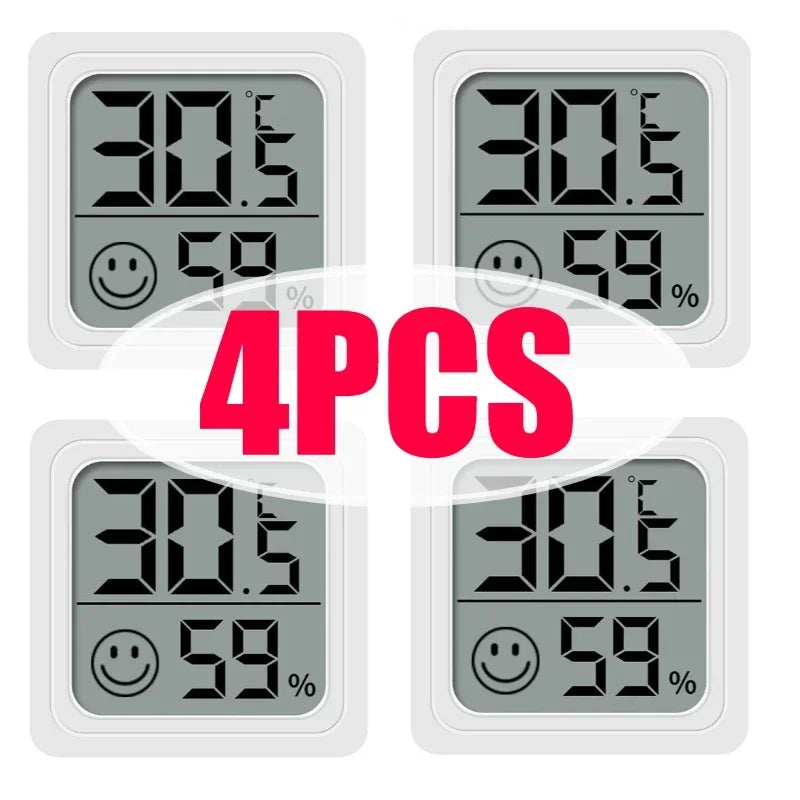 1/3/4/6 PCS Mini LCD Digital Thermometer Hygrometer Indoor Room Temperature Humidity Meter Sensor Gauge Weather Station Set