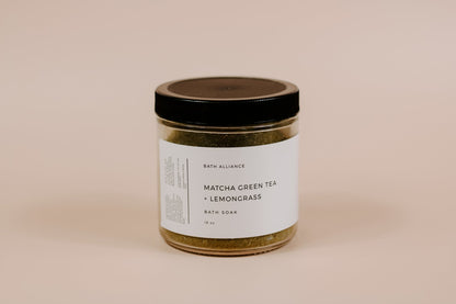 Matcha Green Tea + Lemongrass Bath Soak - Detox & Energize