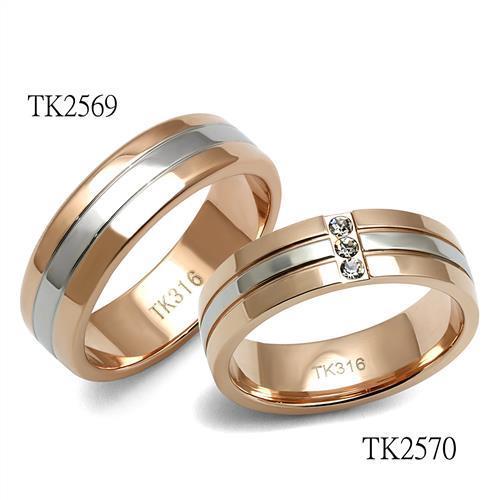 Two-Tone Rose Gold Ring - New Year Manifestation Jewelry Gift 2026