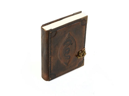 Dragon Embossed Leather Journal - Premium New Year 2026 Manifestation Notebook
