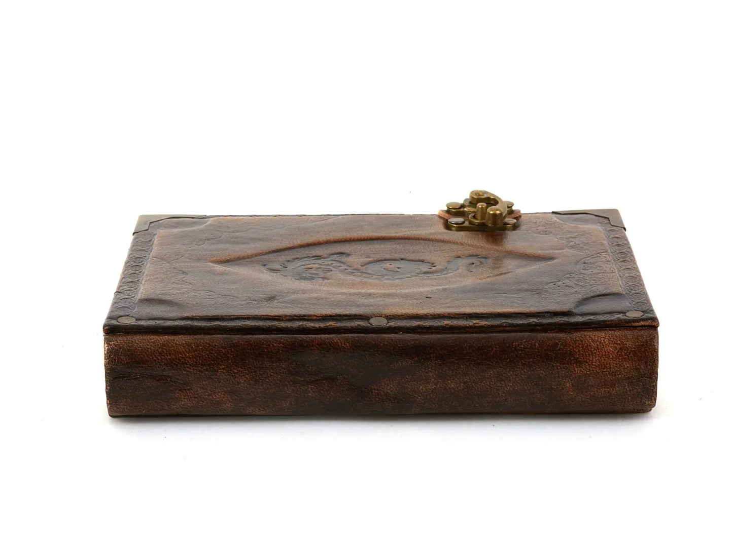 Dragon Embossed Leather Journal - Premium New Year 2026 Manifestation Notebook