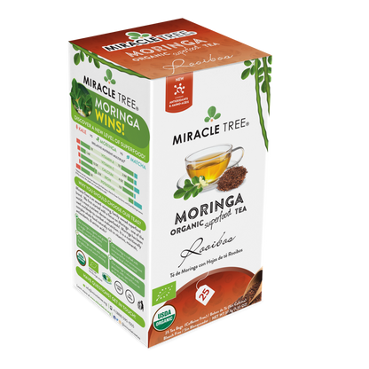 شاي المورينجا العضوي من ميراكل تري، شاي الرويبوس