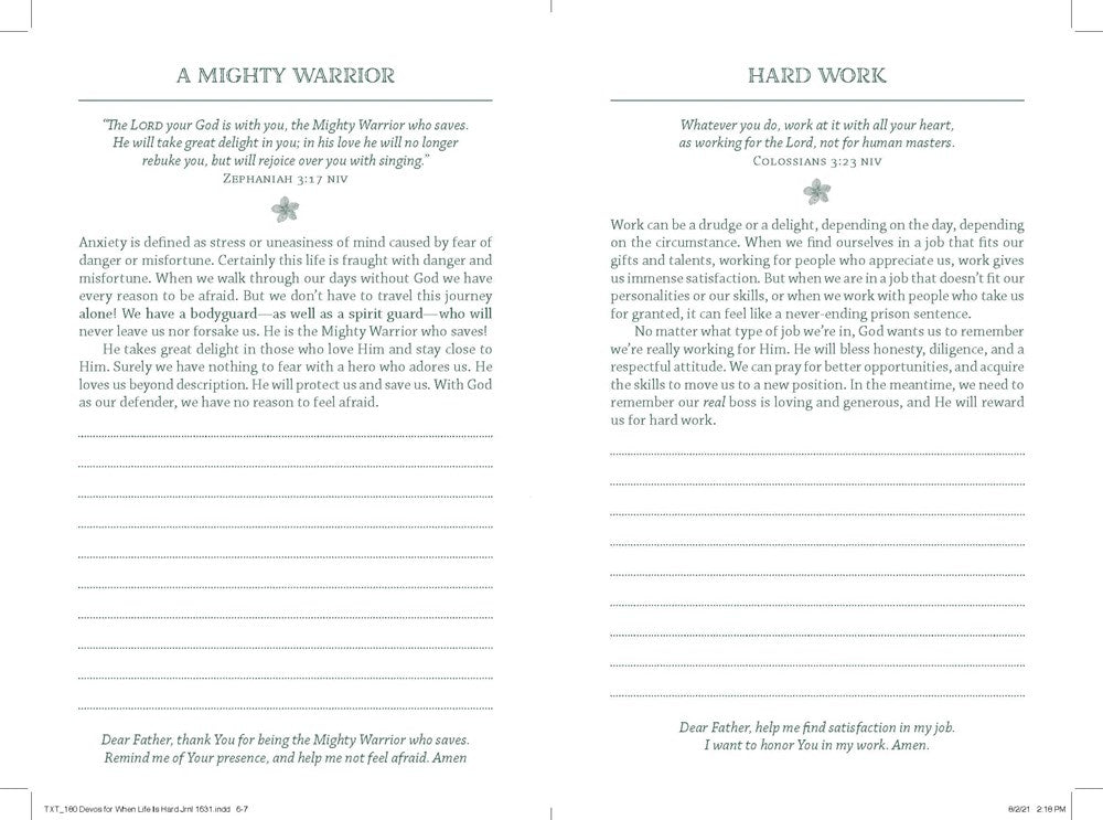 180 Devotions for When Life Is Hard - 2026 New Year Manifestation Journal