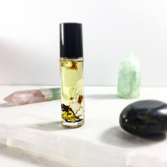 Sacred Frankincense Essential Oil Blend with Crystals - Limited Edition