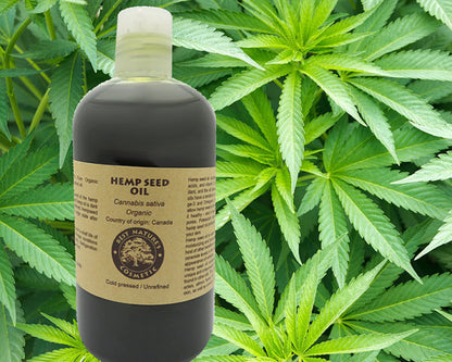 Organic Hemp Seed Oil - Premium Cold-Pressed Unrefined | Christmas Wellness Gift