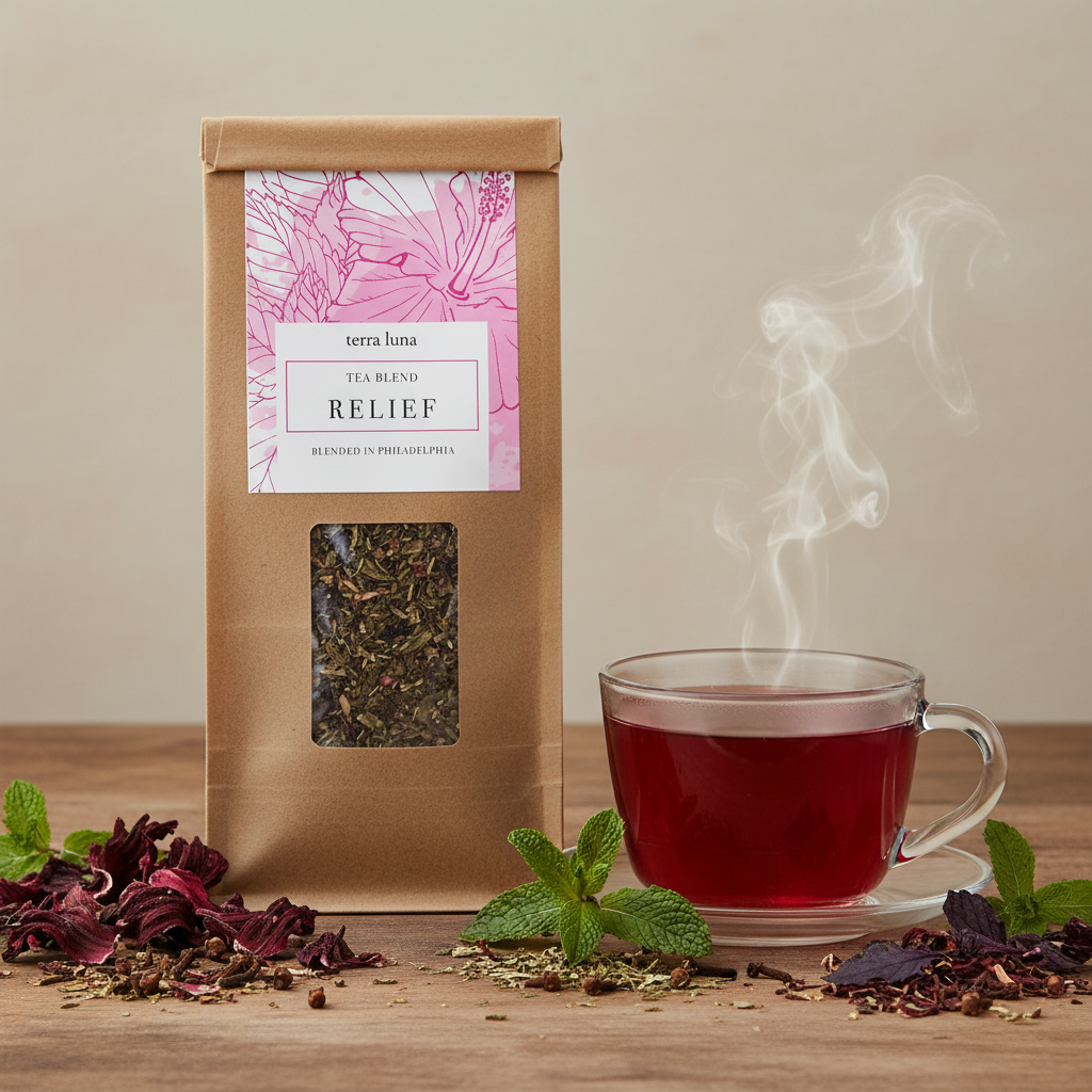 Relief Herbal Tea Premium Product Photo